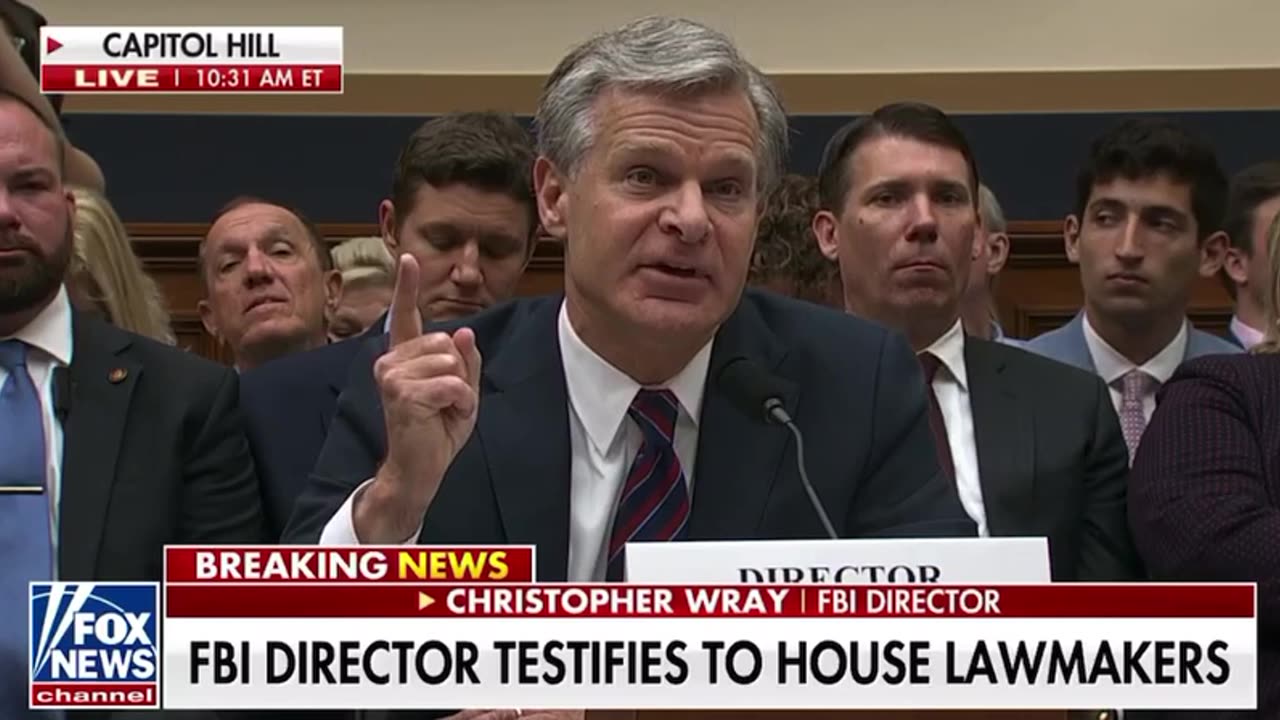 No Mr. Wray. The top brass of the FBI needs to be fired starting with you. #DrainTheSwamp