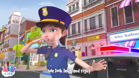 The Police Car Song 🚓 Kids Songs & Nursery Rhymes by HeyKids