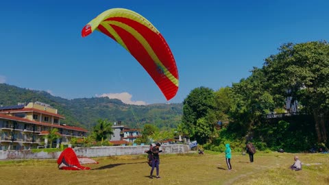 Paragliding in Pokhara Nepal