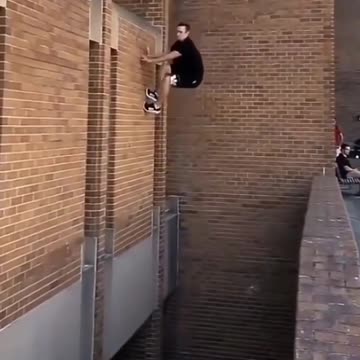 Beautiful parkour performance