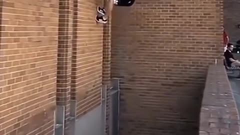 Beautiful parkour performance