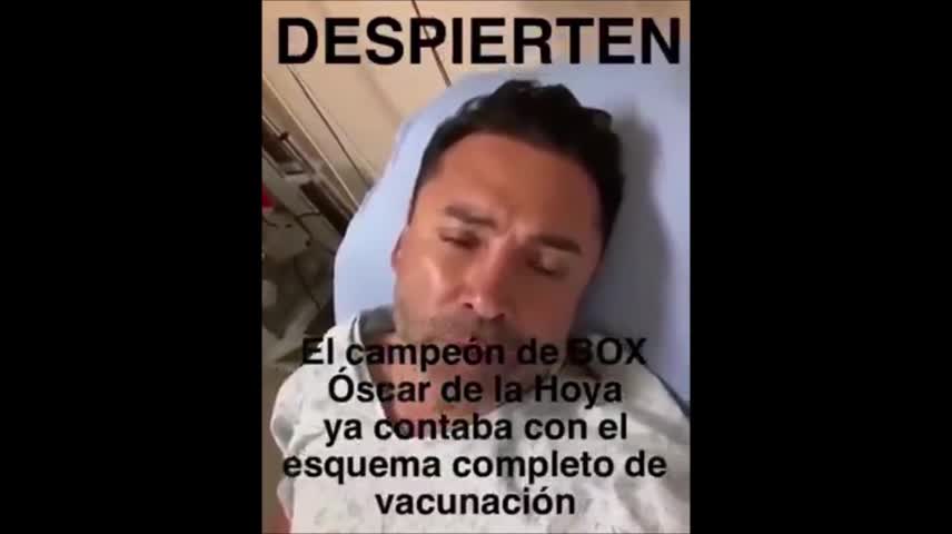 Ex campeón Oscar de la Hoya, timo vacunado, ingresado en hospital por Covid