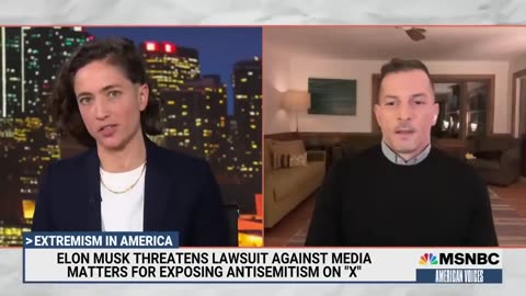 President of Media Matters on MSNBC doubling down on his hoax report about ads on X.