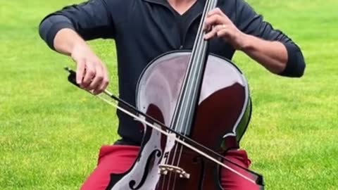 Cello playing