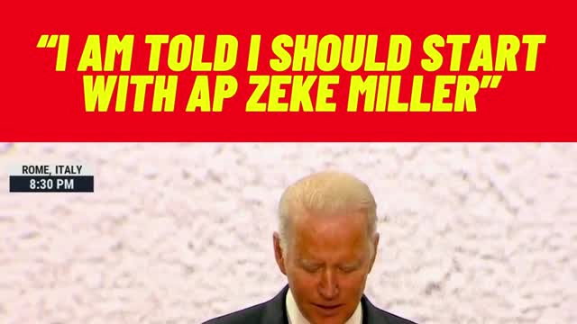 Biden Following Directions From Someone