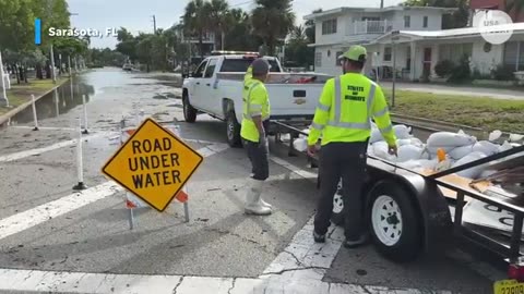 Hurricane approaches Florida USA