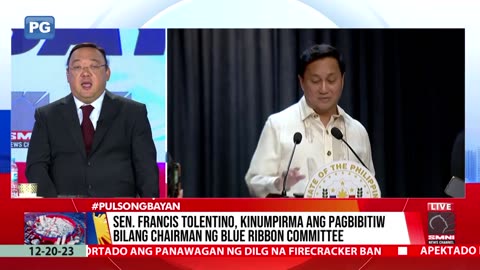 Pagbibitiw ni Sen. Tolentino, nakakagulat —Atty. Roque