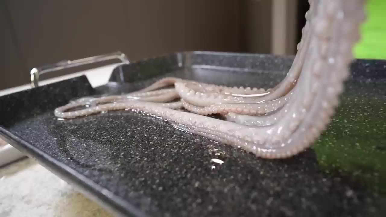 Spicy Octopous Stir Fry Squid HOT AND SPICY Mukbang ASMR