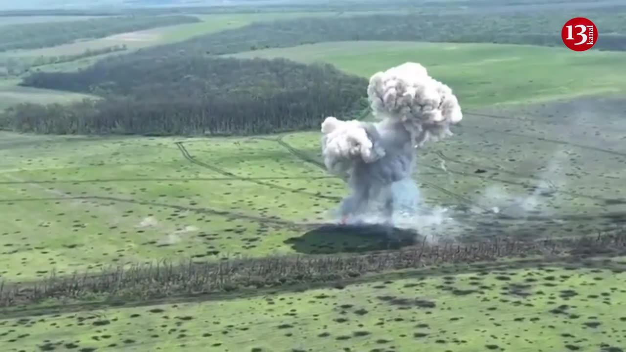 Paratroopers hiding in a forest ambushed Russian tanks launching a counterattack in Luhansk