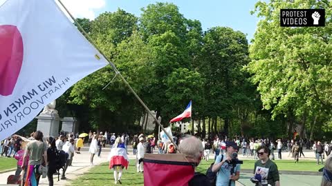 Freedom march Brussels 29-05-2021 - Chaos blockage EU parlement