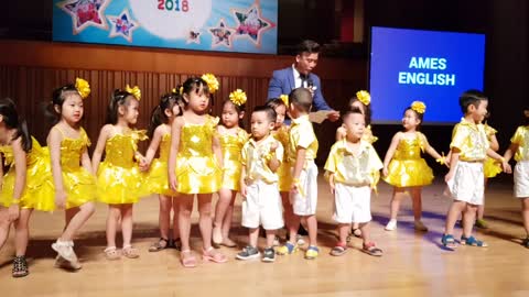 Son's performance with classmates