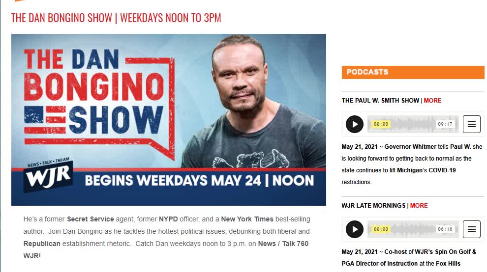 Dan Bongino's first radio interview - Donald J Trump