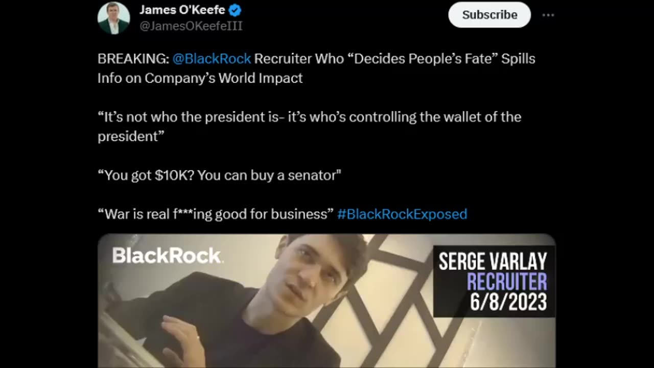BREAKING: @BlackRock Recruiter Who “Decides People’s Fate” Spills Info on...