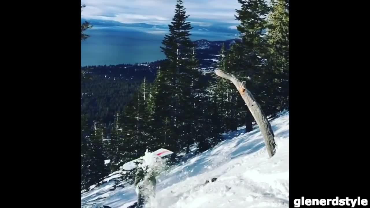 Broken tree branch wipeout