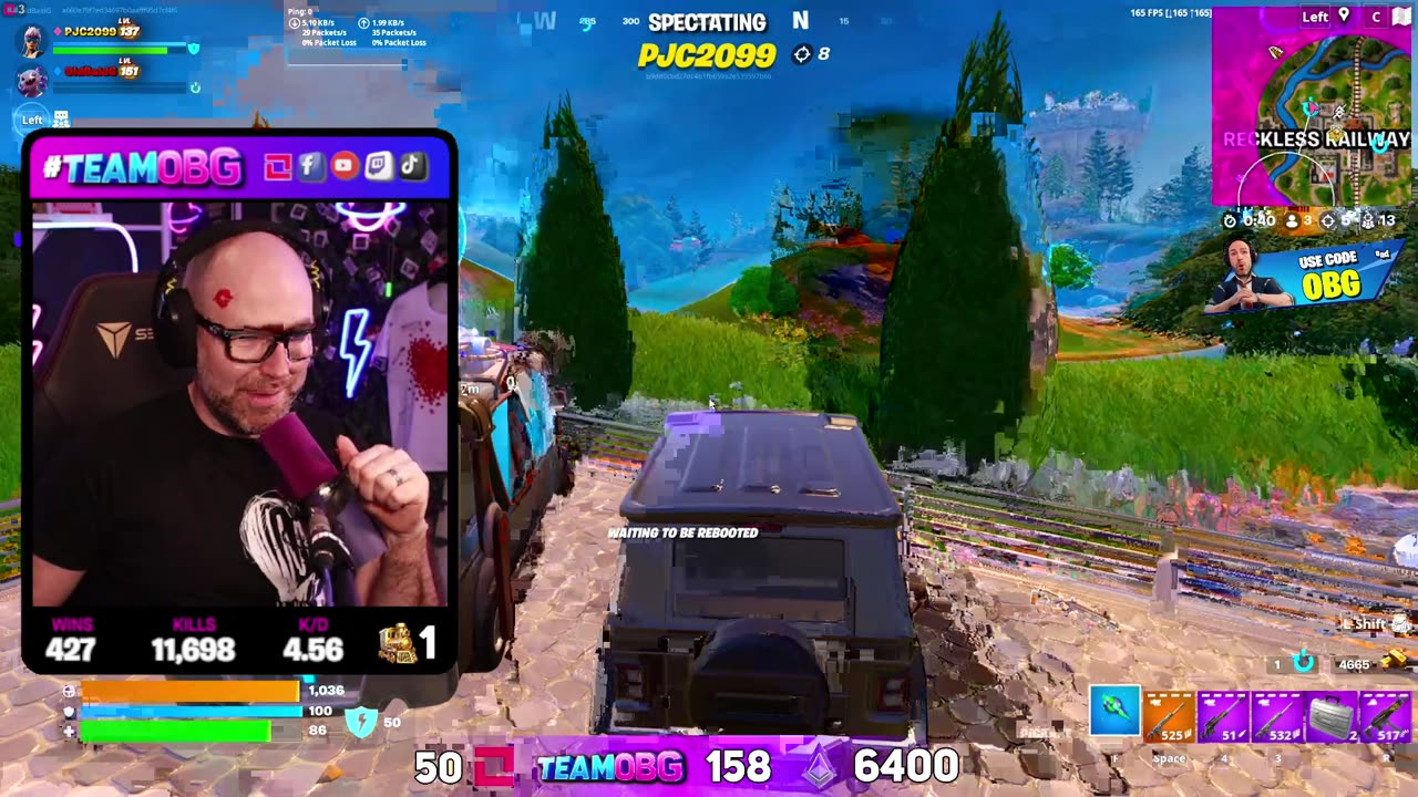 OBG hits up some Fortnite with the Rumble'ers