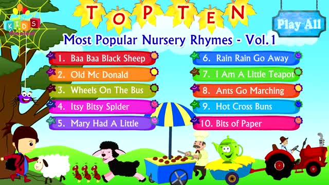 Top Kids Songs Part 1 - Baa Baa Blackship Kid Song