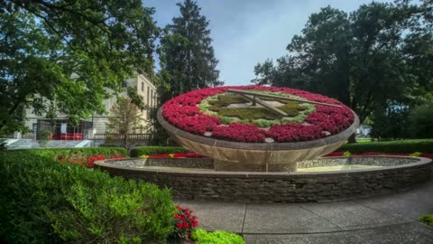 Kentucky State House Floral Clock Time Lapse