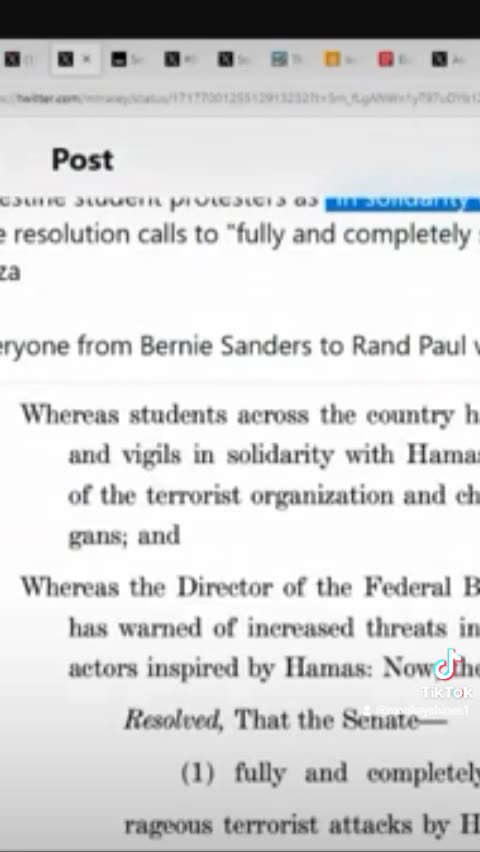 Bernie Sanders, Rand Paul Along With Rest Of The Senate Voted Unanimously To Censor