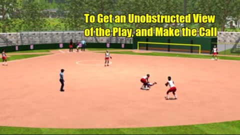 3 Umpires - Runner On 2B - Pickoff At 2B