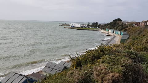 Nice view at a height. Overlooking a mini harbour.