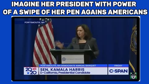 IMAGINE HER PRESIDENT WITH POWER OF A SWIPE OF HER PEN AGAINS AMERICANS