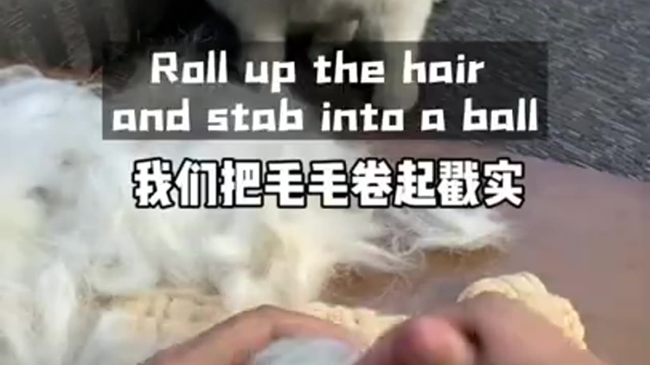 What can I do with my dogs hair Needle Felting ASMR Needle Felting Tutorial For Beginners