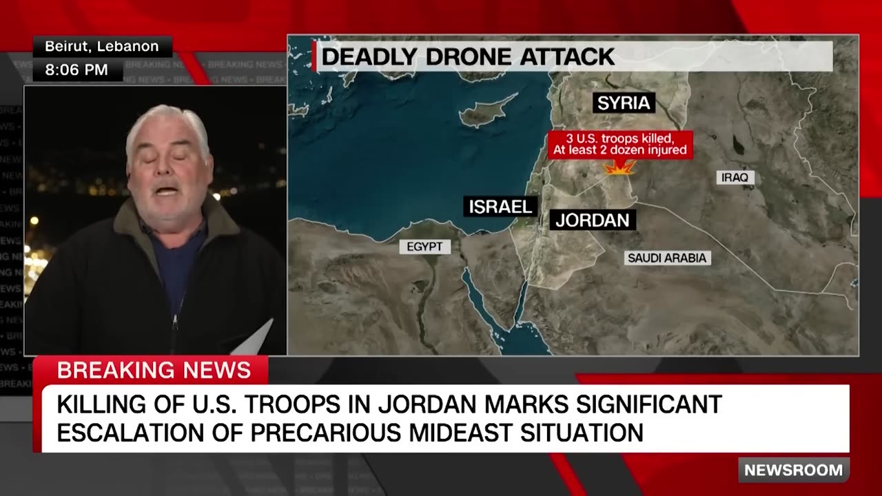 3 US soldiers killed, many more hurt in drone attack at base in Jordan