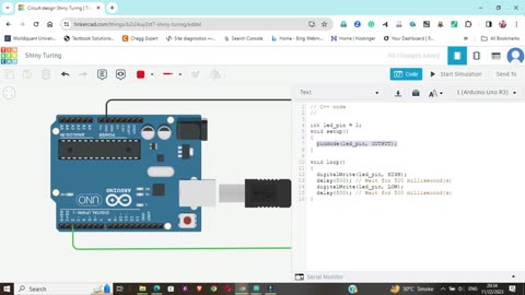 Blinking LED using Arduino