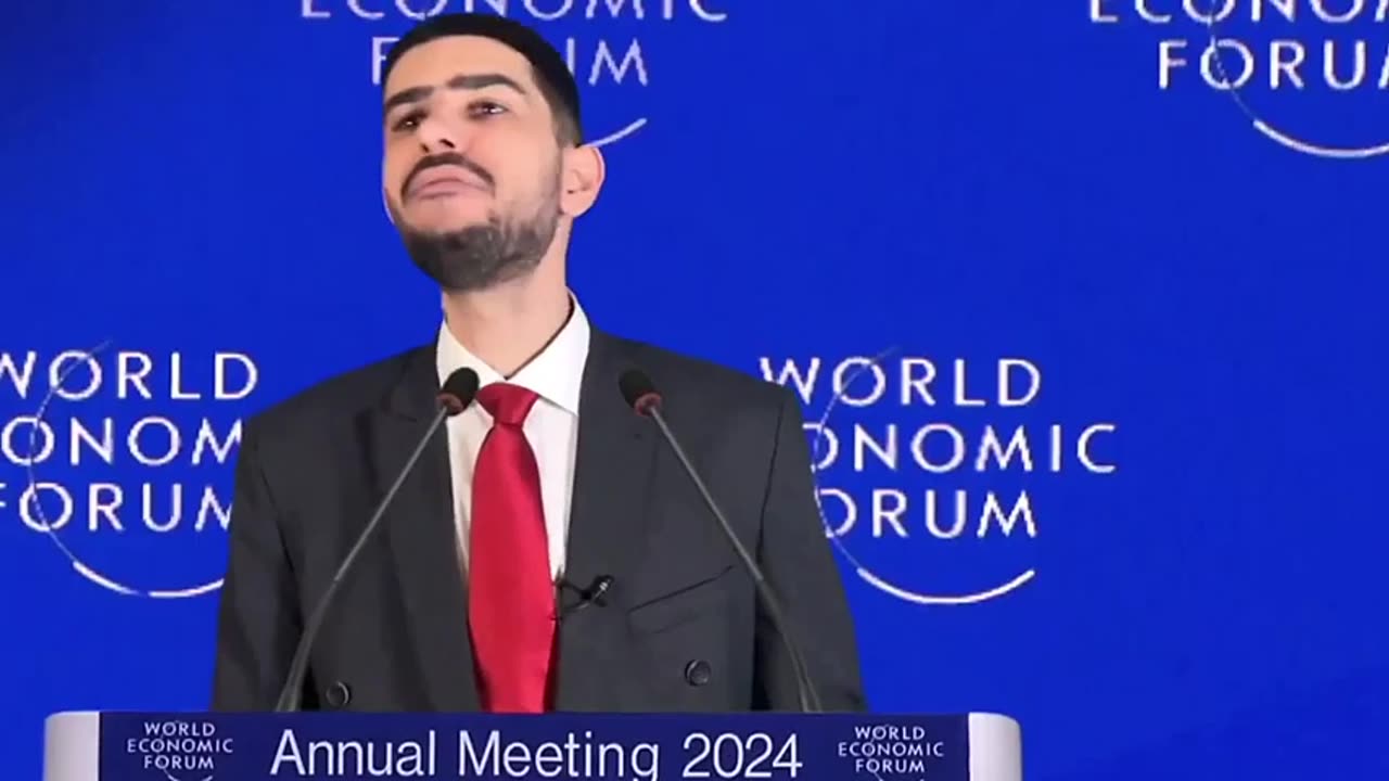 Must Watch WEF Davos 2024 Damon Imani Has Delivered A Speech On Behalf of We The People To Klaus Shwab and The Elites PART 1