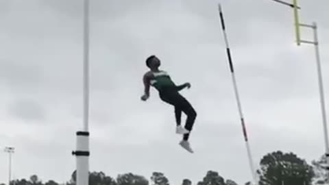 Pole vaulting can have the craziest outcomes 🤯