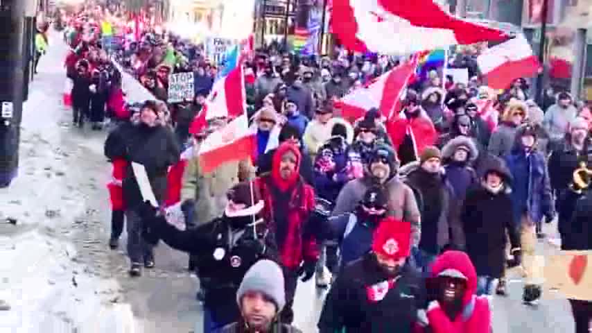 Toronto march Feb 22, 2022.