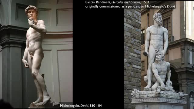 Discussion of Cellini's Perseus sculpture and Mannerism in Art