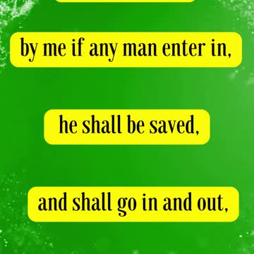 Jesus Said... John 10:9 - I am the door: by me if any man enter in, he shall be saved...