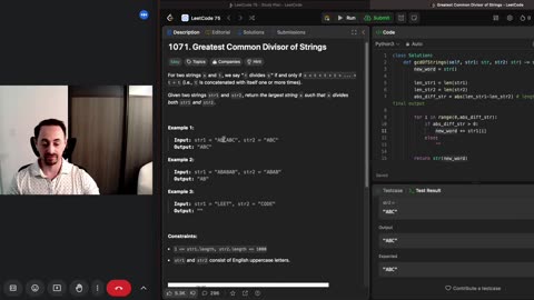 Python: Greatest Common Divisor of Strings