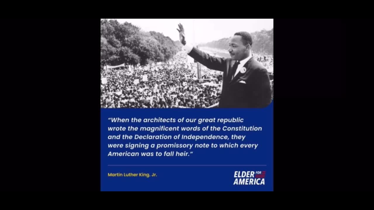 Dr MLK Jr had great respect for the Constitution of this great republic