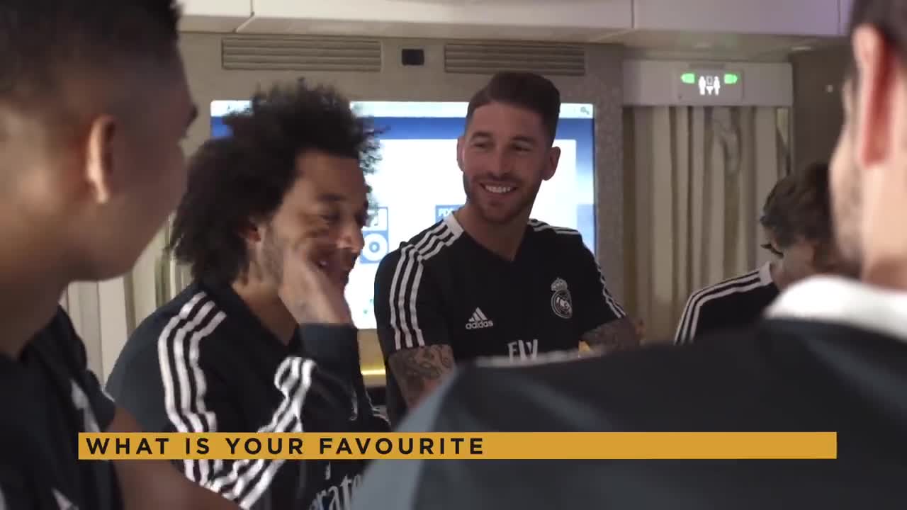 Marcelo, Belo, Romas and others Funny Moment Madrid Team