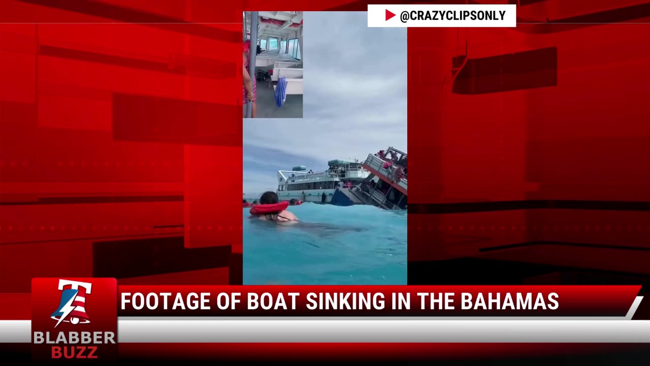 Footage Of Boat Sinking In The Bahamas