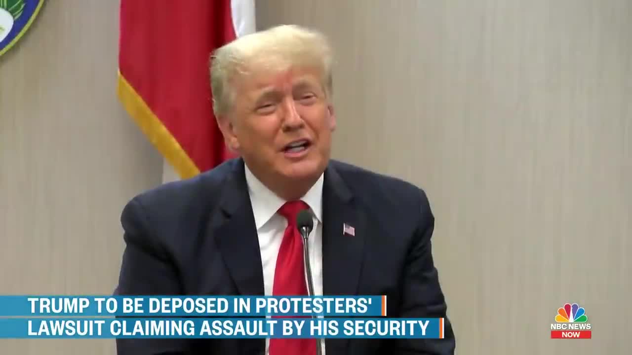 Trump To Be Deposed In Protesters' Lawsuit Claiming Assault By His Security