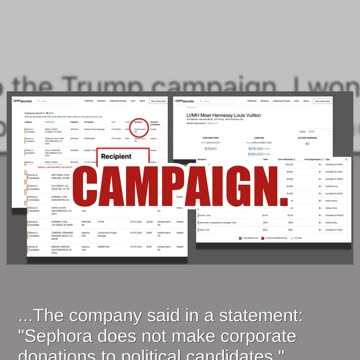 Fact Check: Sephora Did NOT Give To Trump's 2024 Campaign