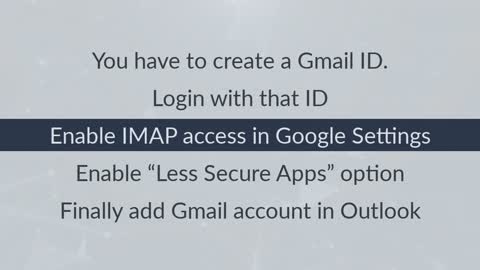 Configure Gmail account to Outlook in less than a minute