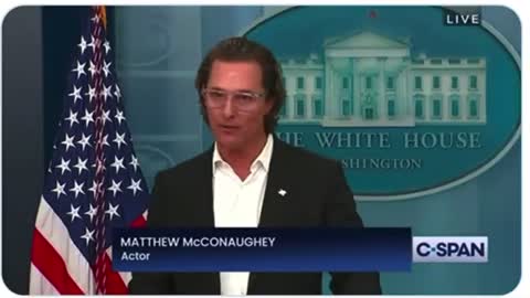 It’s the White House podium not the Oscars