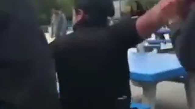 Fight starts school riot!
