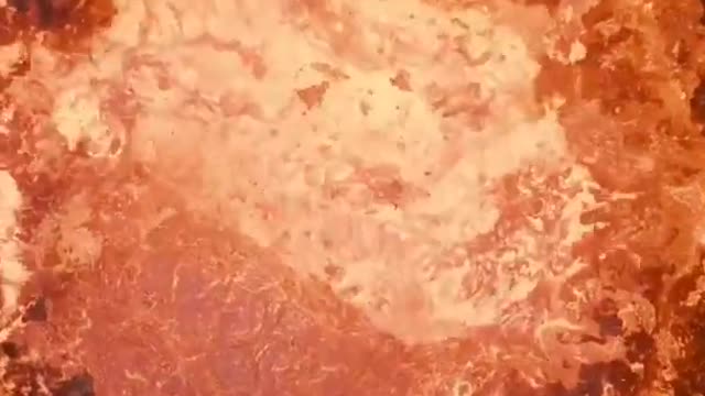 Very close look at volcano from top view