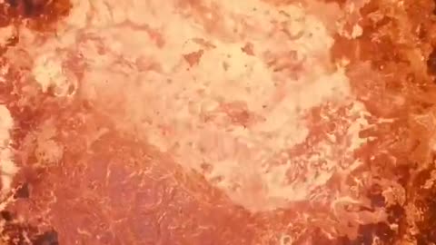 Very close look at volcano from top view