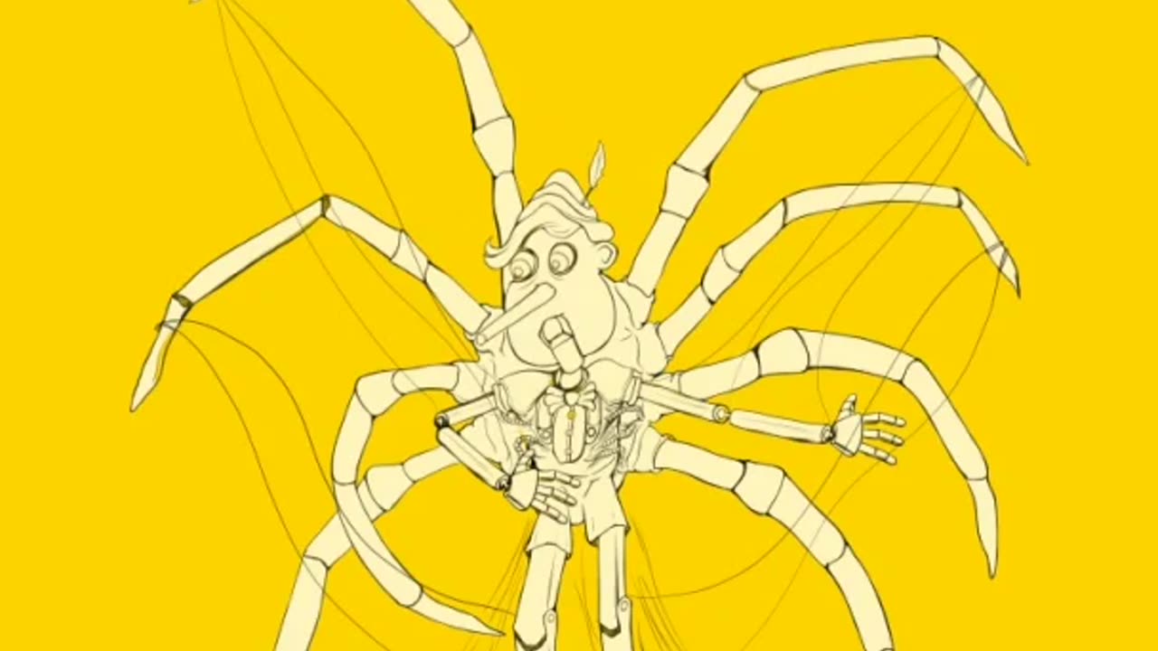 2023 Inktober #1- Pinocchio Spider