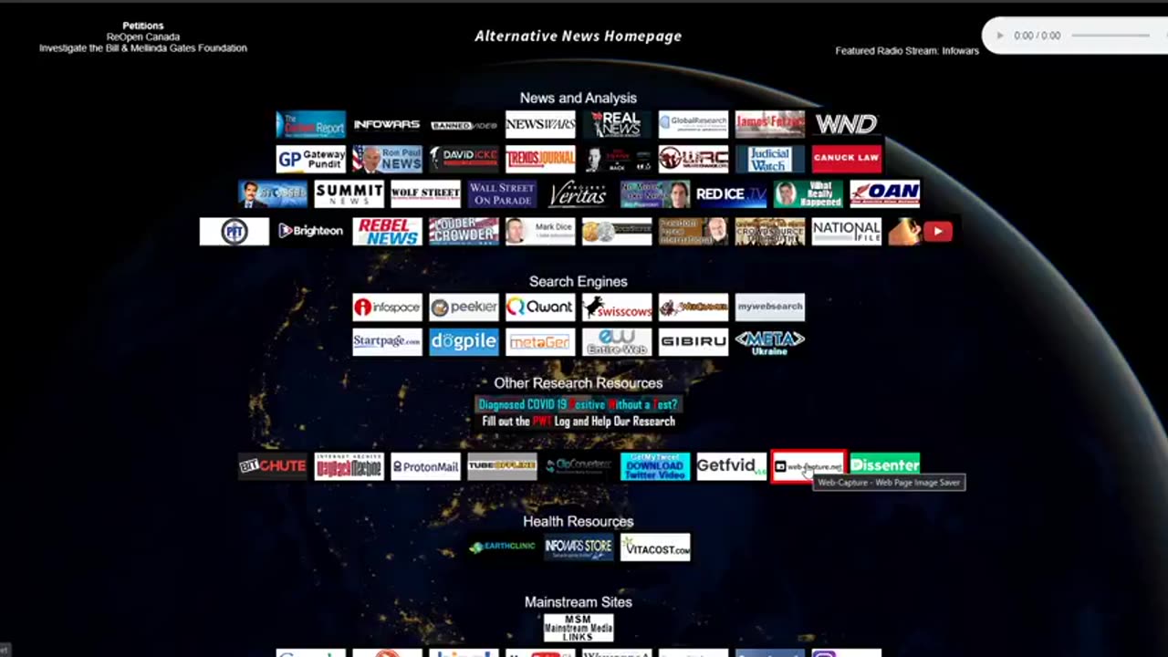 Alternative News Homepage [Resources for Researchers and Content Creators]**
