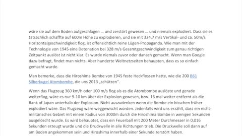 Atombomben existieren nicht