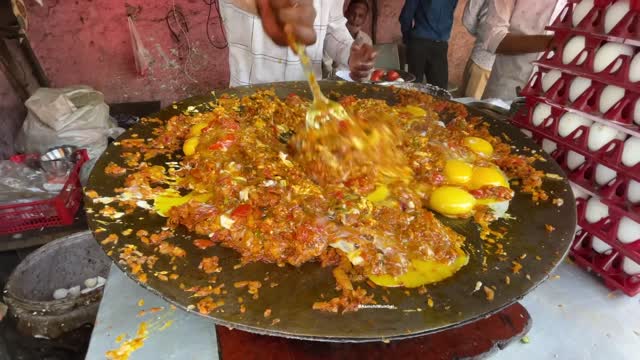 Mumbai's Famous Street Style Egg Bhurji