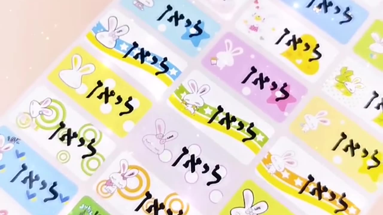 200 pcs . Personalized First Name Label for Children School Stationery Bottle Tag