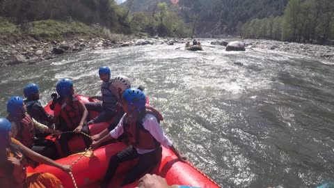 Full Fun in river boating. #trending #naween yadav #boat #racing